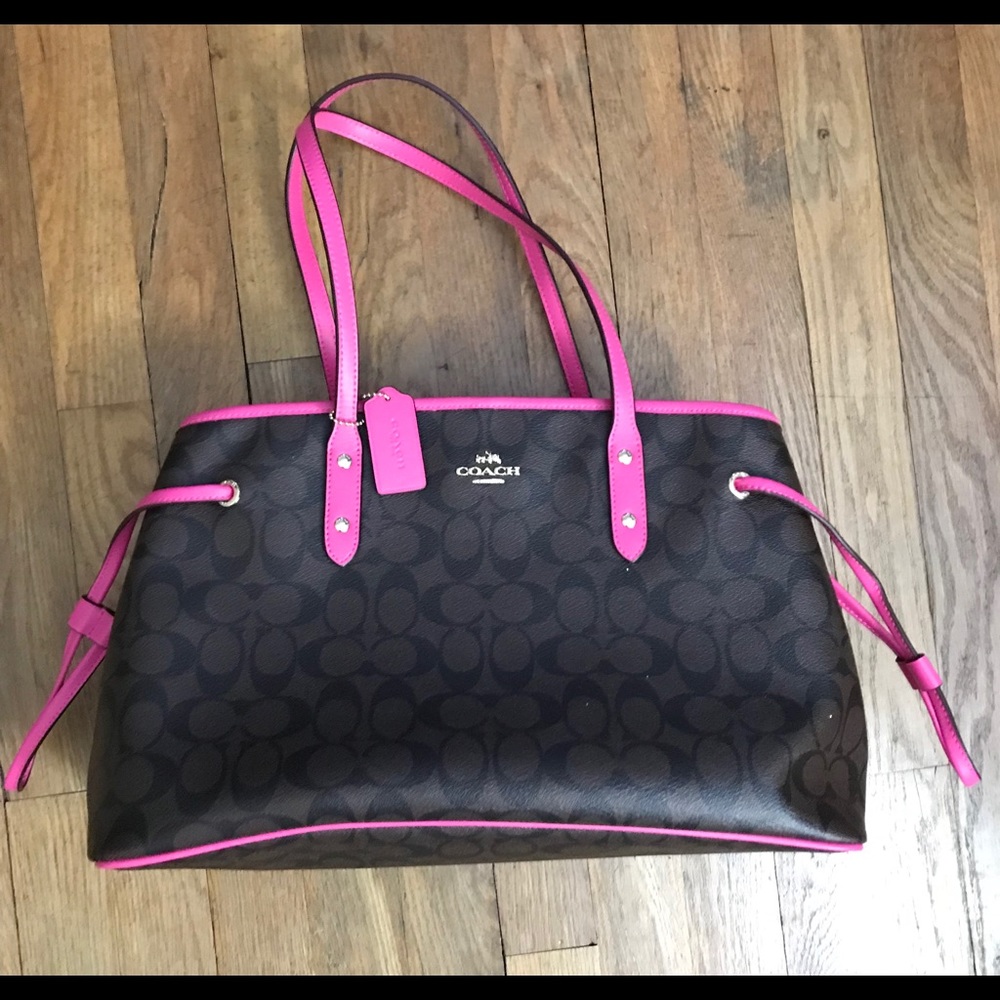 Coach Signature Drawstring Carryall